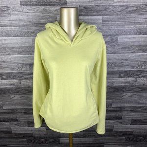 CABELA'S Pullover Long Sleeve Yellow Hooded Sweatshirt Hoodie Women's Size Large